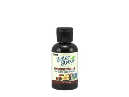 Now Foods BetterStevia Liquid - tekuté sladidlo 59 ml (Příchuť Skořicová Vanilka)
