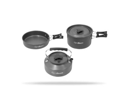 Set na vaření Outdoor Cookware - GymBeam (Barva šedá)
