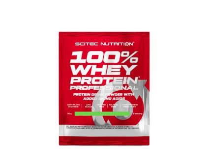 Scitec 100% Whey Protein Professional 30 g (Příchuť Vanilka-divoké bobule)