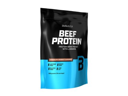 BioTech USA Beef Protein 500 g (Příchuť Kokosová čokoláda)