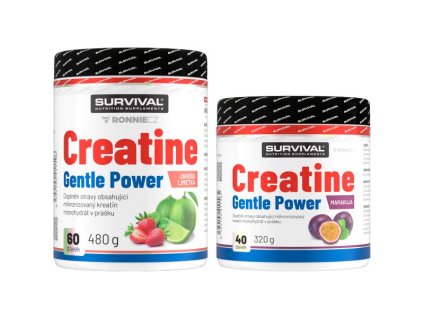 Survival Creatine Monohydrate Gentle Power - akce 480 g + 320 g zdarma (Velikost 1 pack)