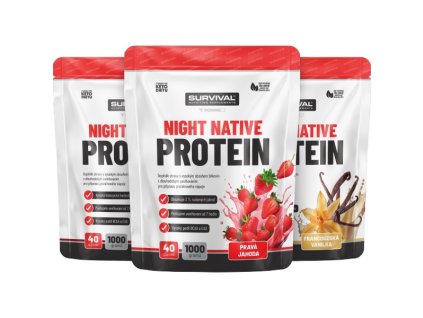 Survival Night Native Protein - akce 2+1 zdarma (Velikost 1 pack)