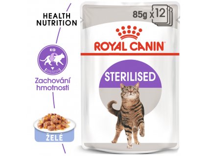 RC cat STERILISED JELLY - kapsička v pro kastrované kočky v želé - 85g