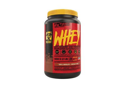 Mutant® Whey 100% Gourmet Protein 908 g (Příchuť trojitá čokoláda)