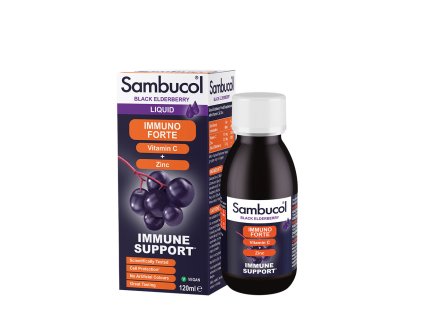 Sambucol Immuno Forte Liquid 120 ml (Příchuť Černý Bez)