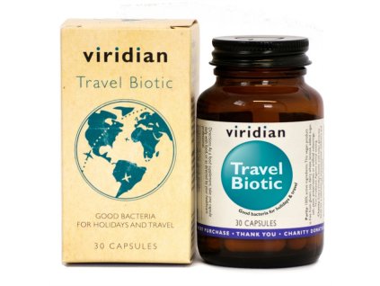 Viridian Travel Biotic 30 kapslí (Cestovní probiotika)