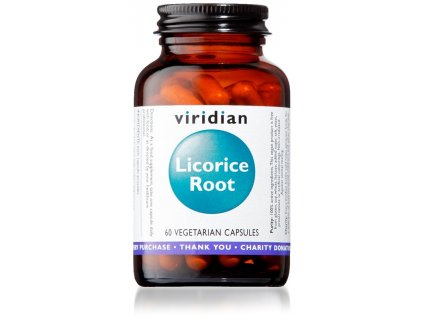 Viridian Licorice Root 60 kapslí (Lékořice)