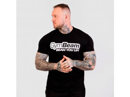 beam t shirt black gymbeam 5