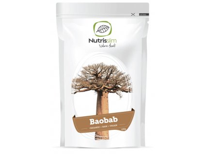 Nutrisslim Baobab Fruit Powder 125g Bio  + ZDARMA tester produktu (protein, nakopávač, tyčinka)
