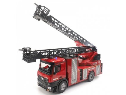 RC hasičské auto Mercedes-Benz Arocs s žebříkem a stříkačkou 1:14