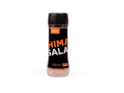 Himalájská sůl hrubá 375g solnička + ZDARMA tester produktu (protein, nakopávač, tyčinka)