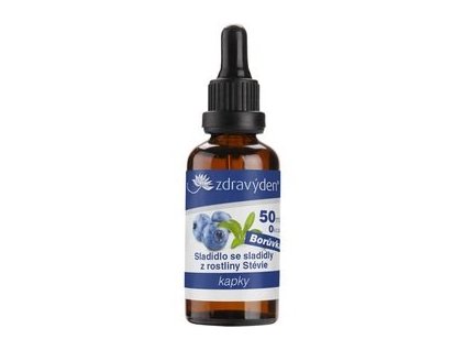 Stevia kapky 50ml borůvka