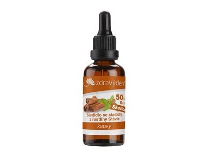 Stevia kapky 50ml skořice
