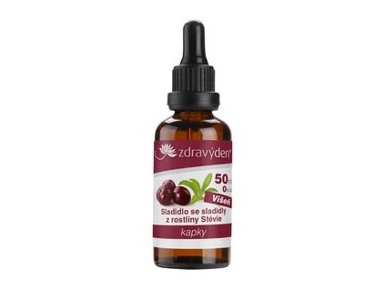 Stevia kapky 50ml višeň