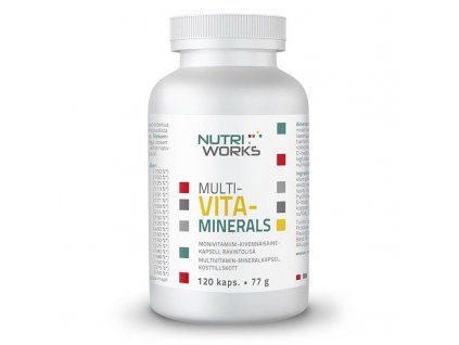 NutriWorks Multivitaminerals 120 kapslí