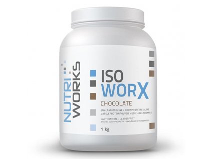 NutriWorks Iso Worx 1000g + ZDARMA tester produktu (protein, nakopávač, tyčinka)