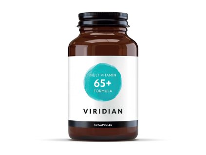 Viridian Nutrition 65+ Multi 60 kapslí (Natural multivitamín pro seniory) (Varianta SK)