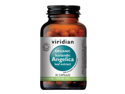 Viridian Nutrition Icelandic Angelica 30 kapslí Organic (Andělika lékařská Bio) (Varianta Icelandic Angelica 30 kapslí Organic (Andělika lékařská Bio))