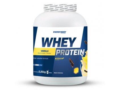 Whey Protein 2250g + ZDARMA tester produktu (protein, nakopávač, tyčinka)