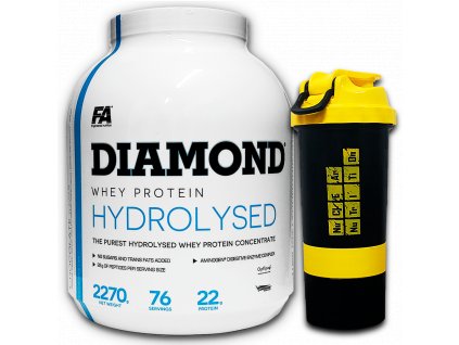 Fitness Authority Diamond Hydrolysed Whey Protein 2270 g+ Multi Active 60tbl + Cashew Butter 350g ZDARMA