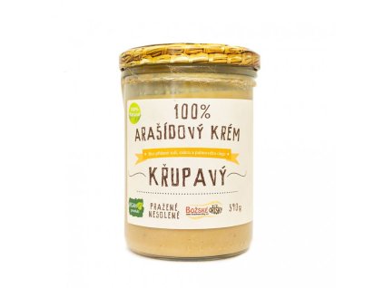 100% Arašídový krém - křupavý 390g