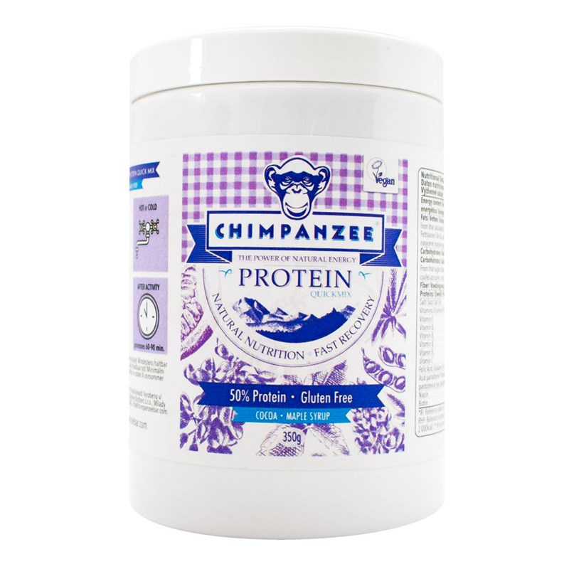 CHIMPANZEE Quick Mix Protein 350g Příchuť: cocoa maple syrup