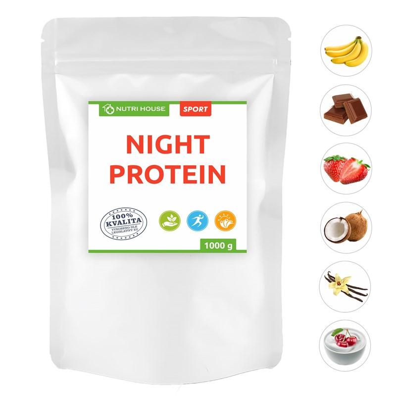 NutriHouse Night Protein 1000 g Sáček Příchuť: čokoláda