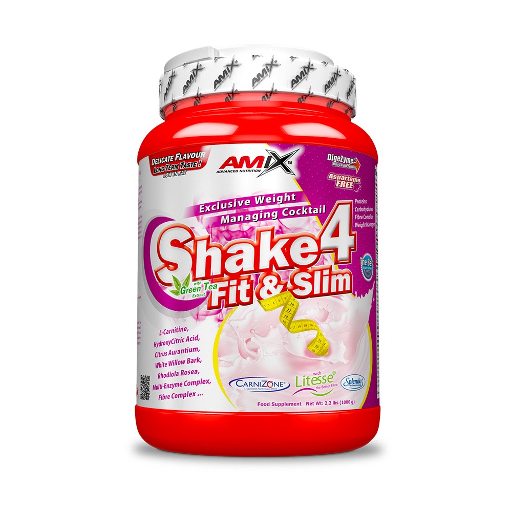 AMIX Shake 4 Fit&Slim 1000 g Příchuť: Vanilka