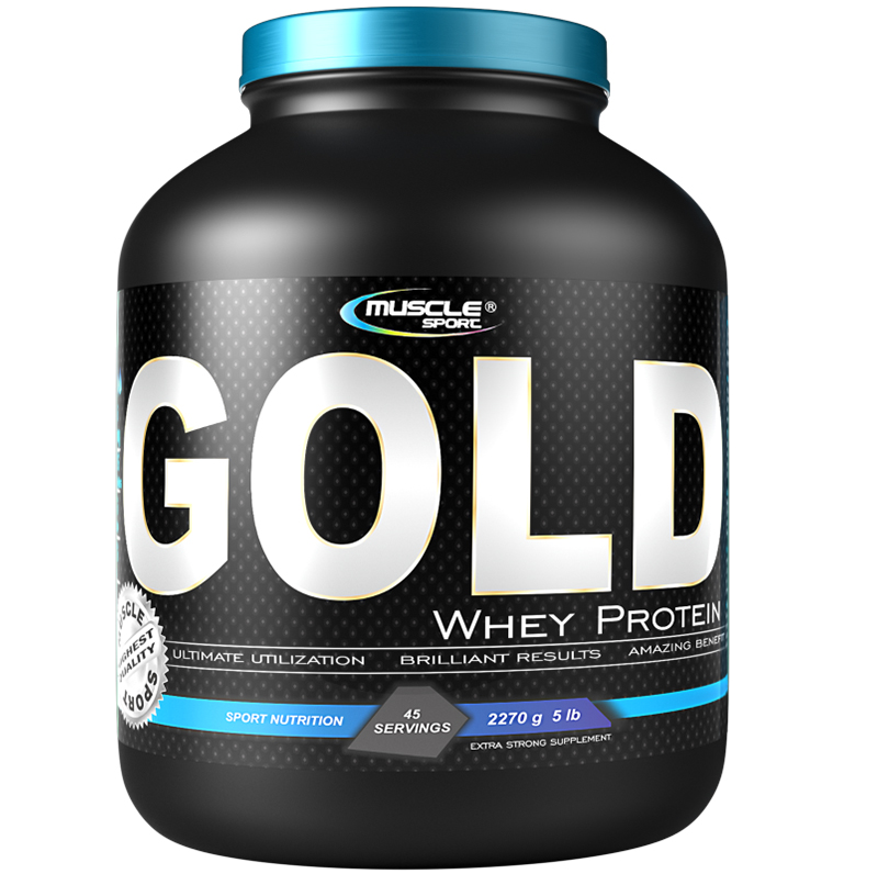 Muscle Sport Whey GOLD Protein 1135 g Příchuť: Banana