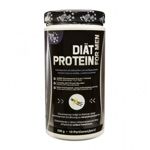 Nutristar Diät Protein FOR MEN 500 g Příchuť: lískový oříšek