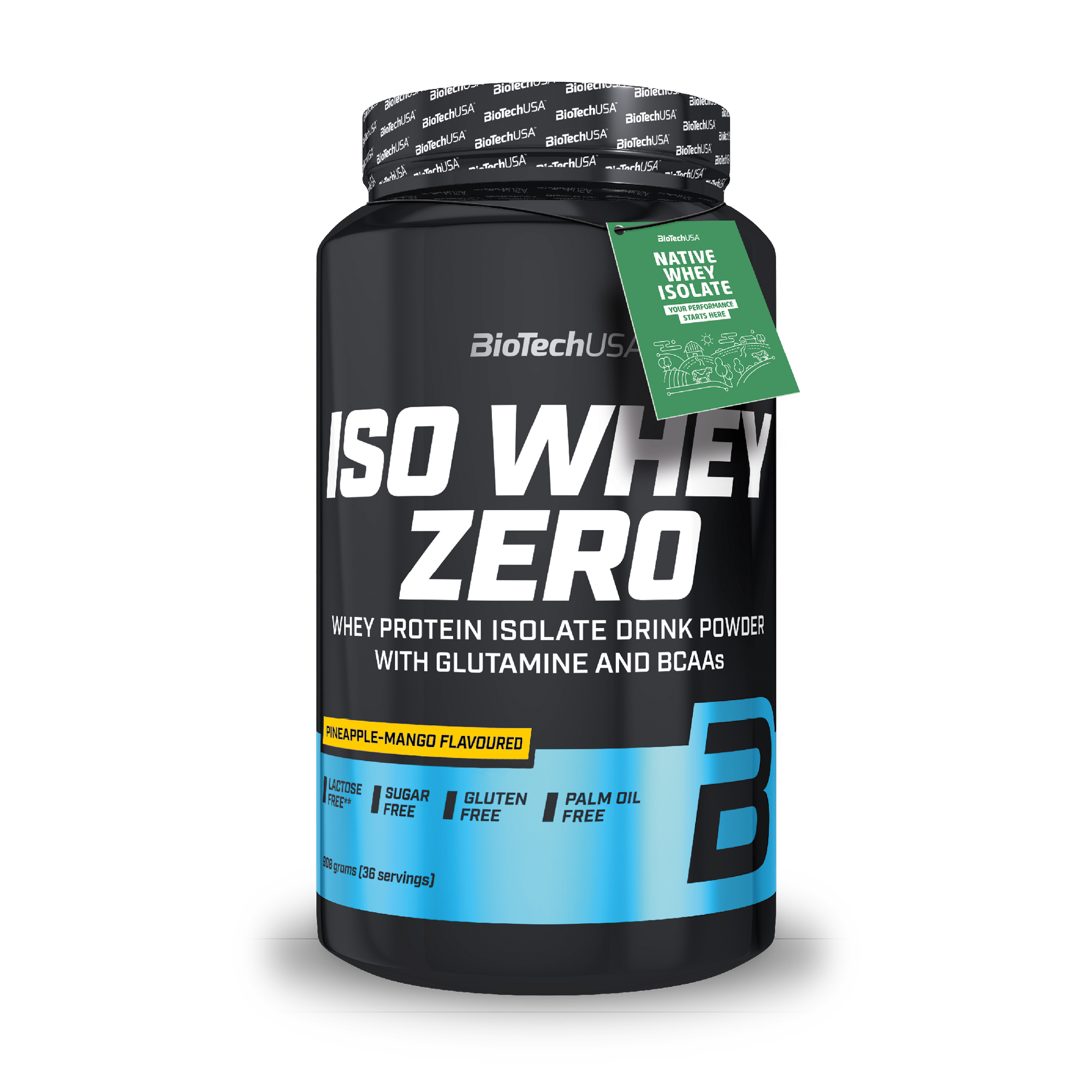 BioTech Iso Whey Zero 908 g Příchuť: ananas-mango