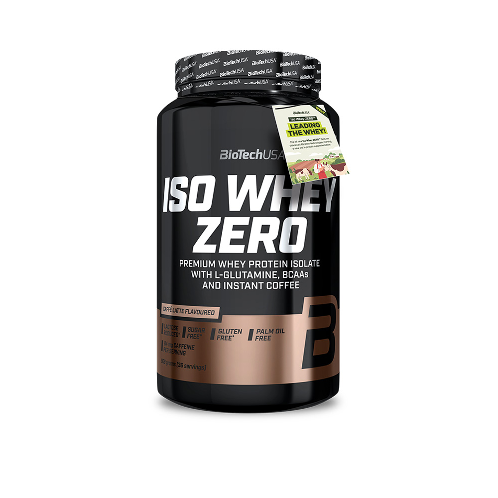 BioTech Iso Whey Zero 908 g Příchuť: káva latte