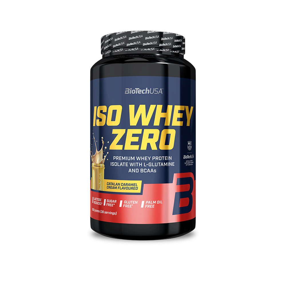 BioTech Iso Whey Zero 908 g Příchuť: katalánský karamelový krém