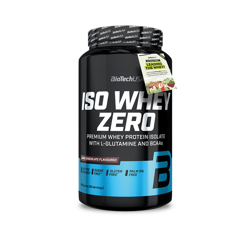 BioTech Iso Whey Zero 908 g Příchuť: hořká čokoláda