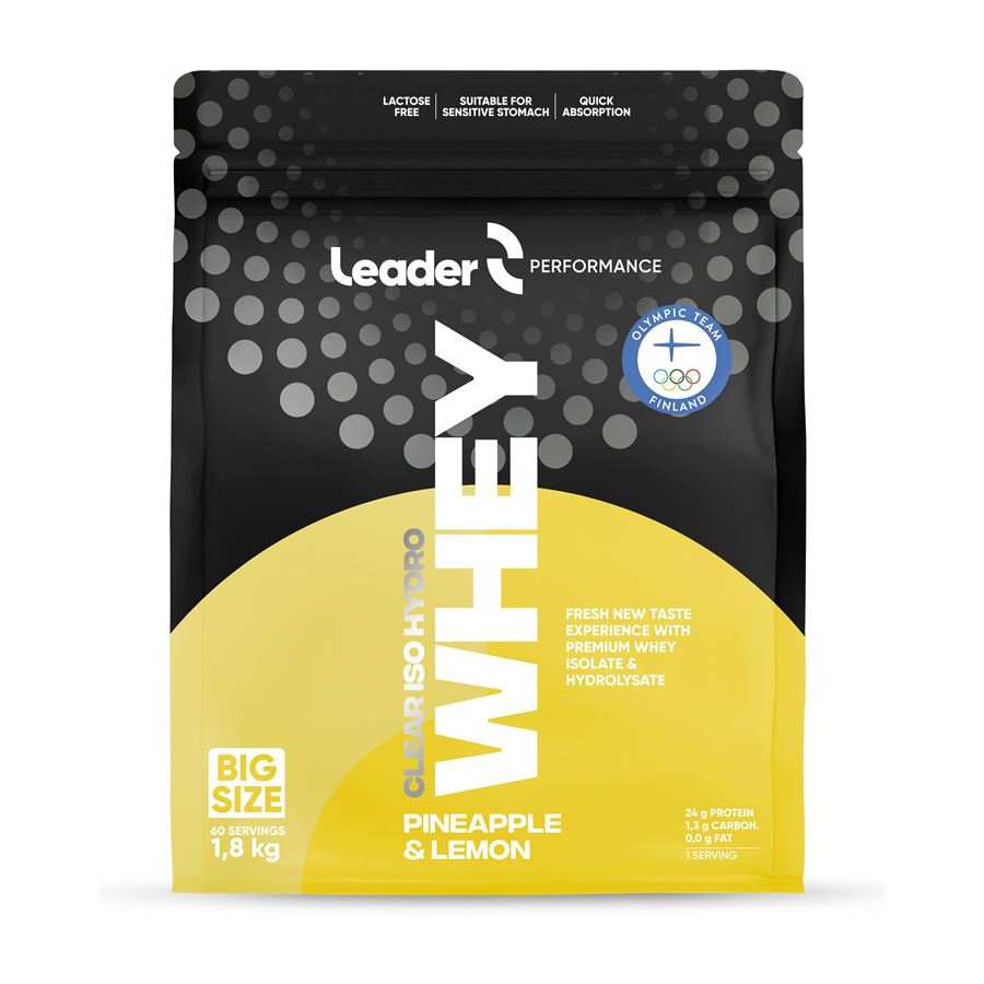 Leader Clear Iso Hydro Whey Protein 1,8 kg Příchuť: ananas citrón