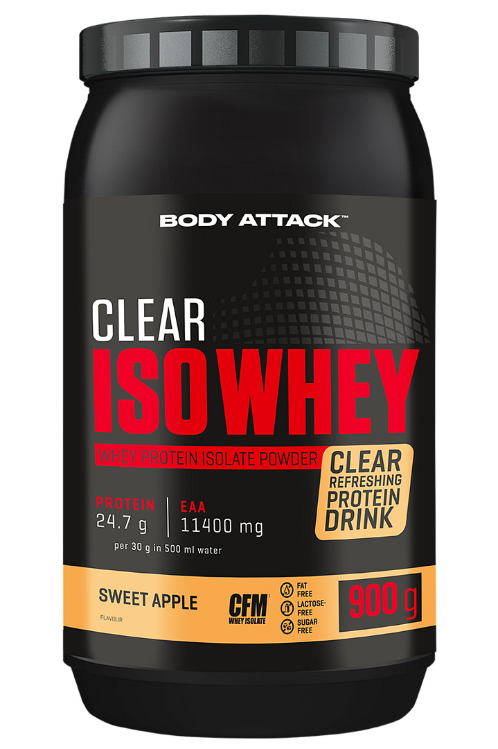 Body Attack Clear Iso Whey 900g Příchuť: cherry