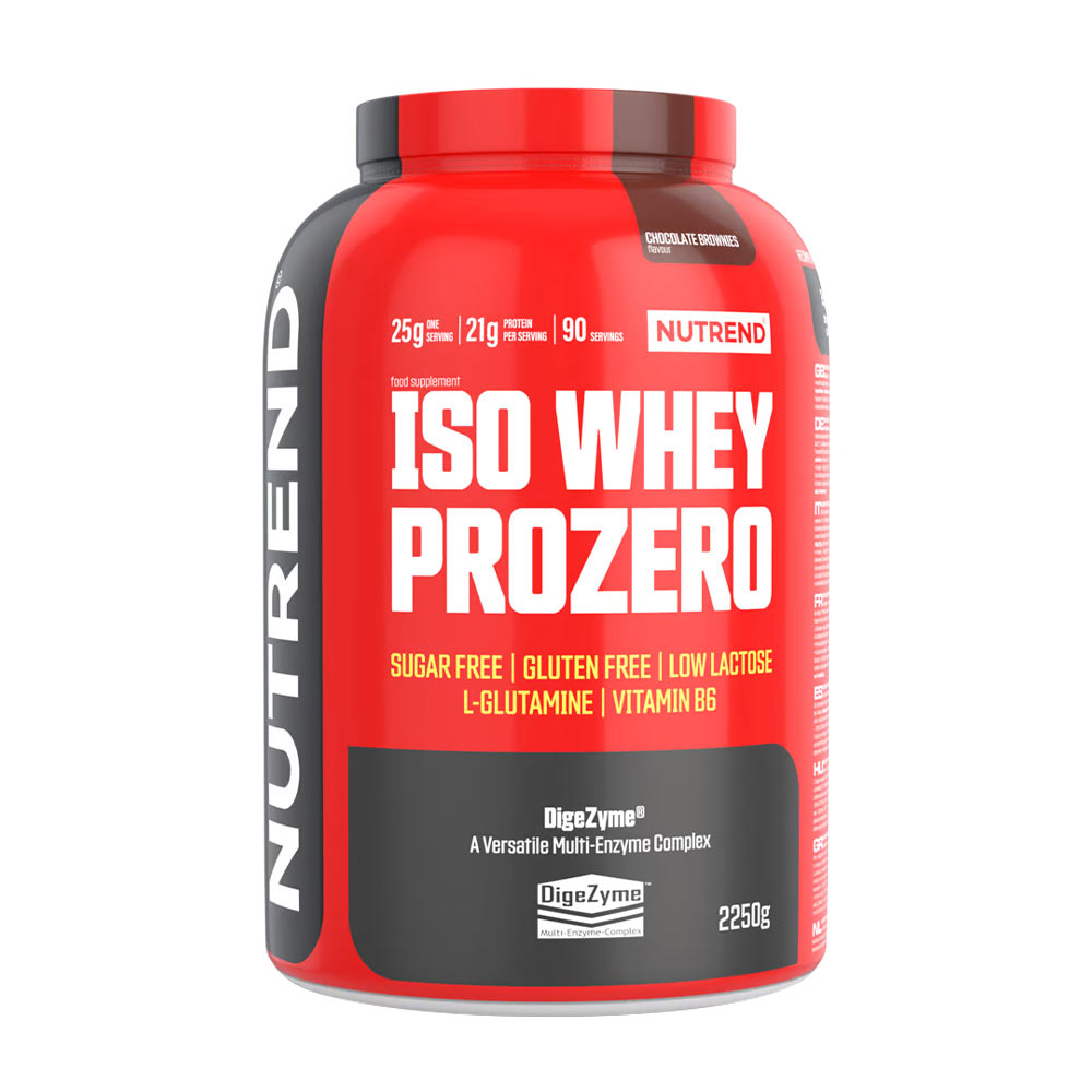 Nutrend Iso Whey PROZERO 2250 g Příchuť: Čokoládový brownie