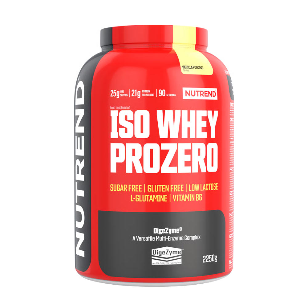 Nutrend Iso Whey PROZERO 2250 g Příchuť: Vanilkový pudink