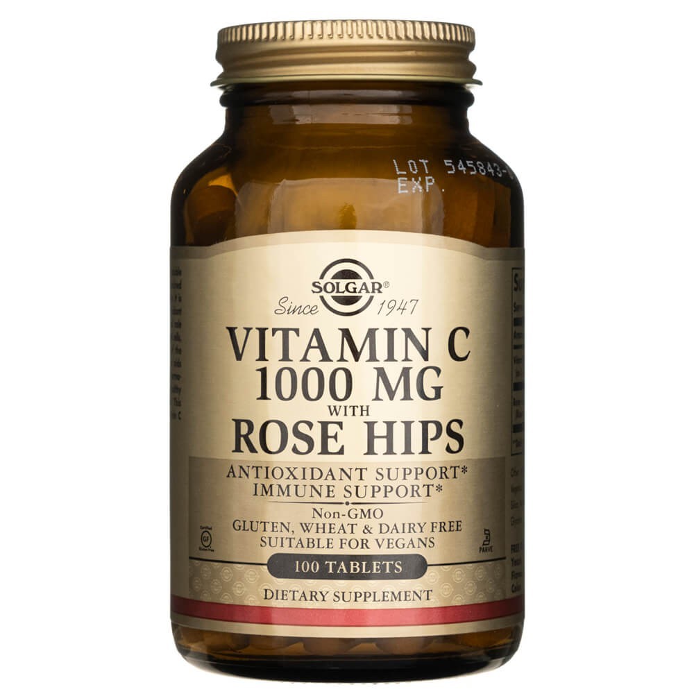 Solgar Vitamin C 1000 mg se šípky - 100 tablet