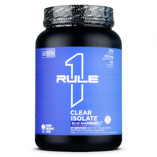 Rule1 Clear Whey Isolate - 689 g Příchuť: blue raspberry