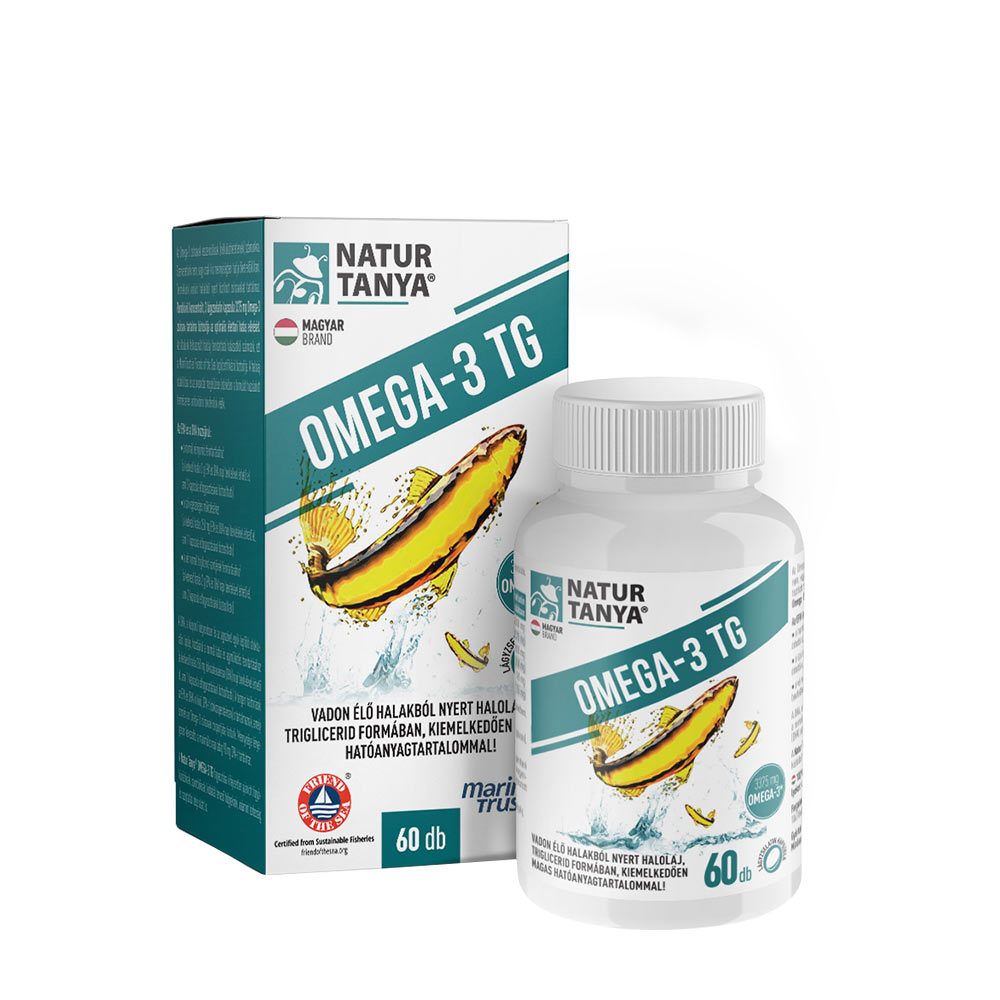 Natur Tanya Mega Omega-3 - Wild Fish Oil 60 Měkké kapsle