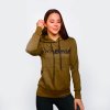 ladies hoodie athlete military green mikina gymbeam 1