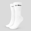 3 4 socks white gymbeam