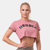 women s t shirt crop top fit sporty old rose nebbia 1