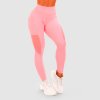 w gymbeam mesh panel leggings pink 1