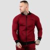 Mikina Zipper Classic Burgundy - GymBeam (Velikost S, Barva červená)