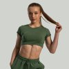 Dámské triko Essential CropTop Cedar Green - STRIX (Velikost L, Barva zelená)