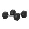 Jednoruční pogumovaná činka hexagonální 10 kg