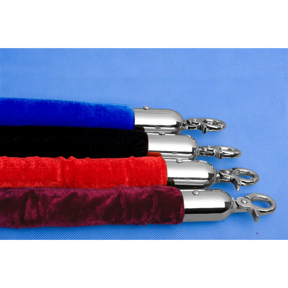 Sametové lano 2m pro stříbrný sloupek Název: Barva lana : červená, koncovky stříbrné