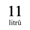 11 litrů